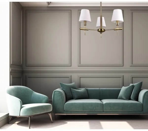 ITALUX MD38482-3 - Luster na tyči BALTER 3xE14/40W/230V