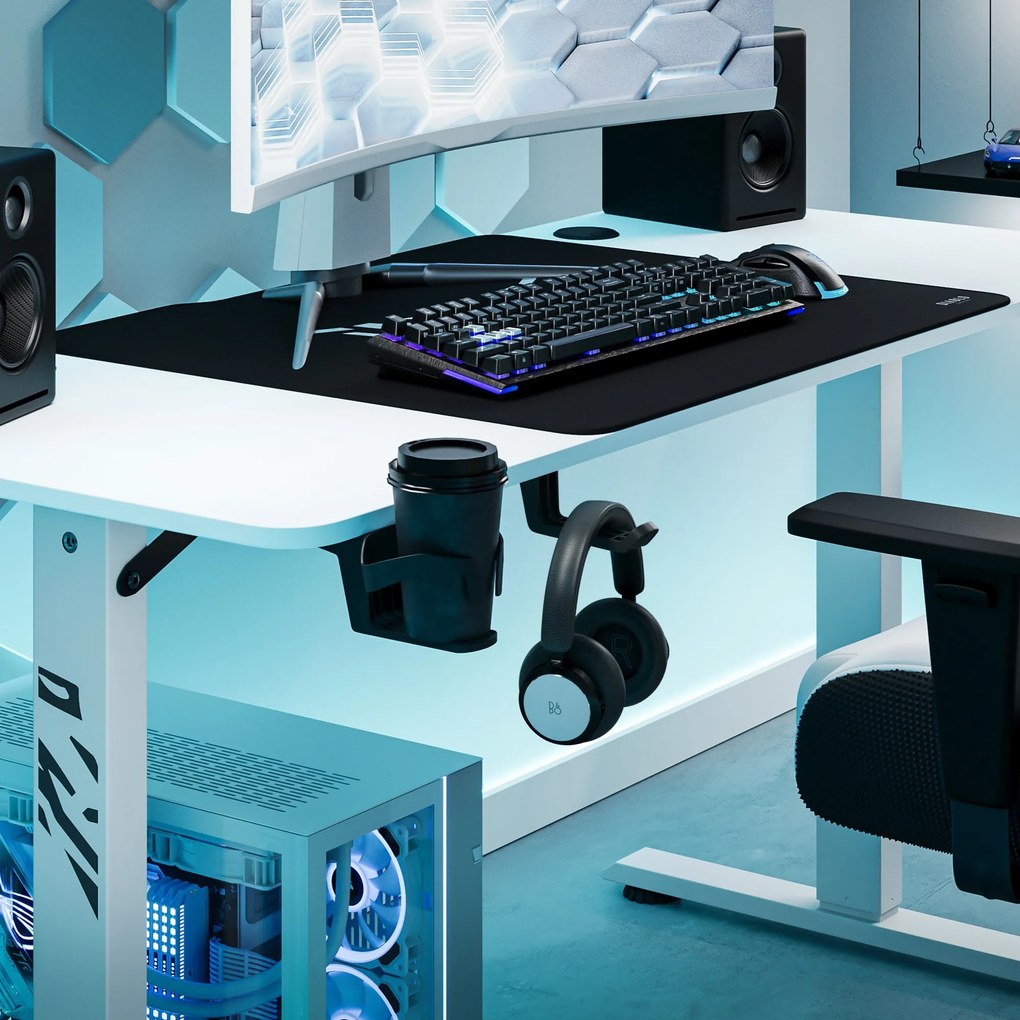 Výškovo nastaviteľný stôl Diablo X-Tensio 1400 biely