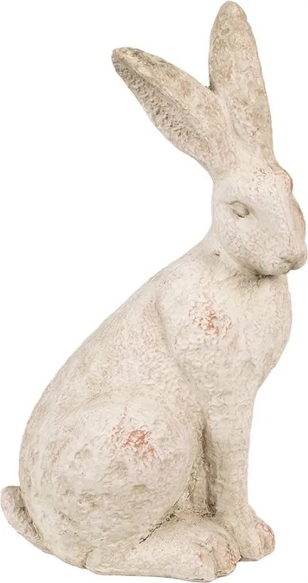 Decorative Figurine Rabbit 19x15x35 Cm Beige Stone - 19*15*35 cm