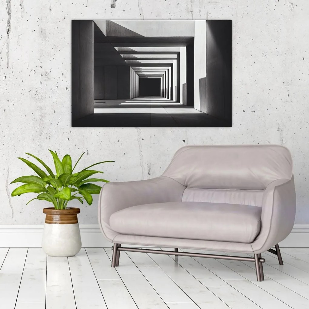Obraz - Štvorcový tunel (90x60 cm)