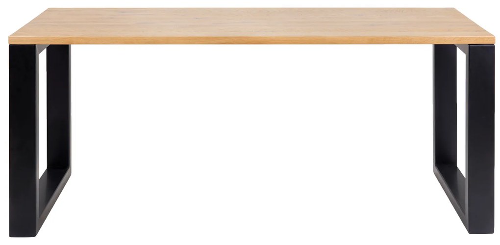 Wooded Pracovní stůl Rochester z masivu DUB Velikost stolu: 170 x 65 cm, Barva kovu: Černá