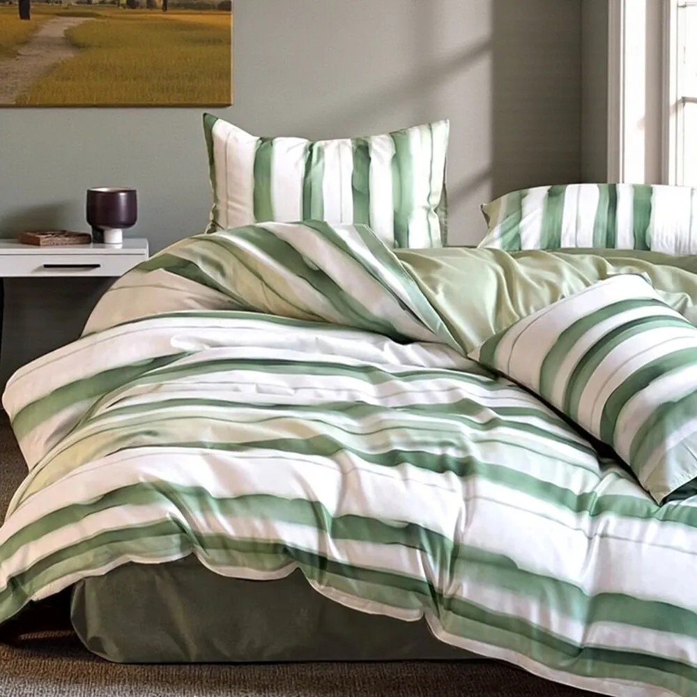 Posteľné obliečky Homa KORSA GREEN 7-dielna sada 140x200 cm