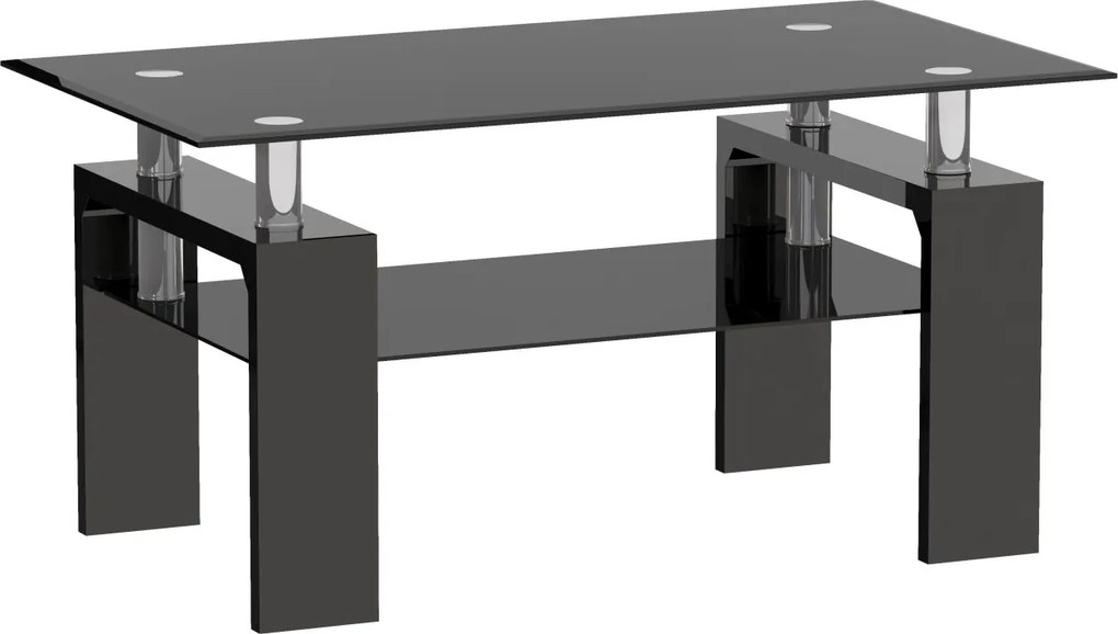 Vintino Konferenčný stolík PROTECTO 110x60 cm-čierny