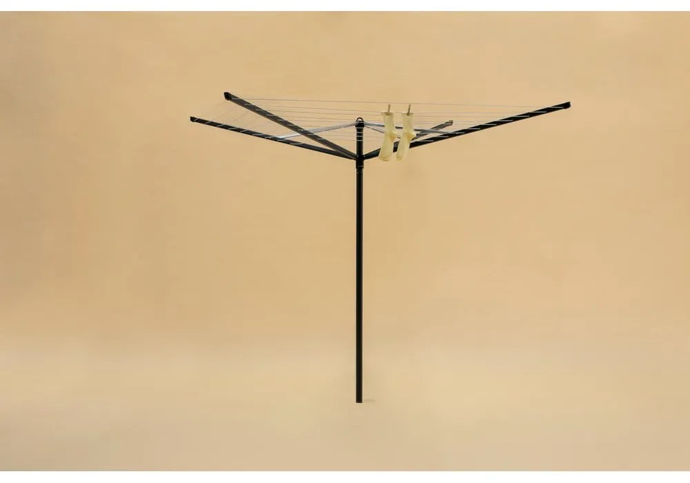 Antracitový vonkajší sušiak na bielizeň 50 m Topspinner – Brabantia