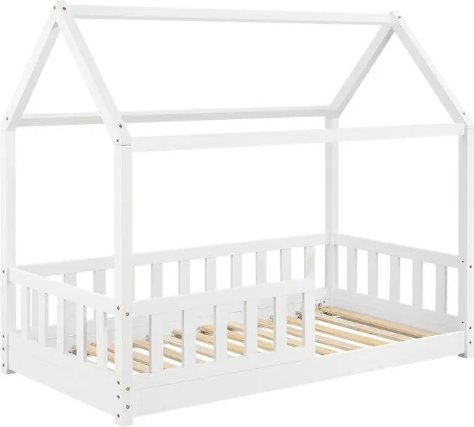 Detská posteľ 80×160 cm s roštom a ochrannou zábranou