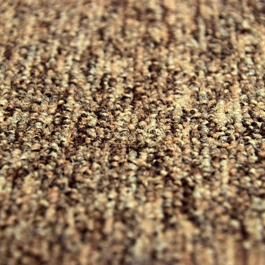 Tapibel, AKCIA: 50x50 cm Kobercový štvorec Coral 58309 Bitumen hnedý 50 x 50 cm, chodba / predsieň