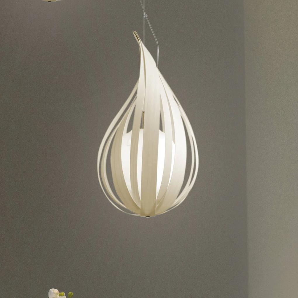 LZF Raindrop mini závesná lampa, slonovina
