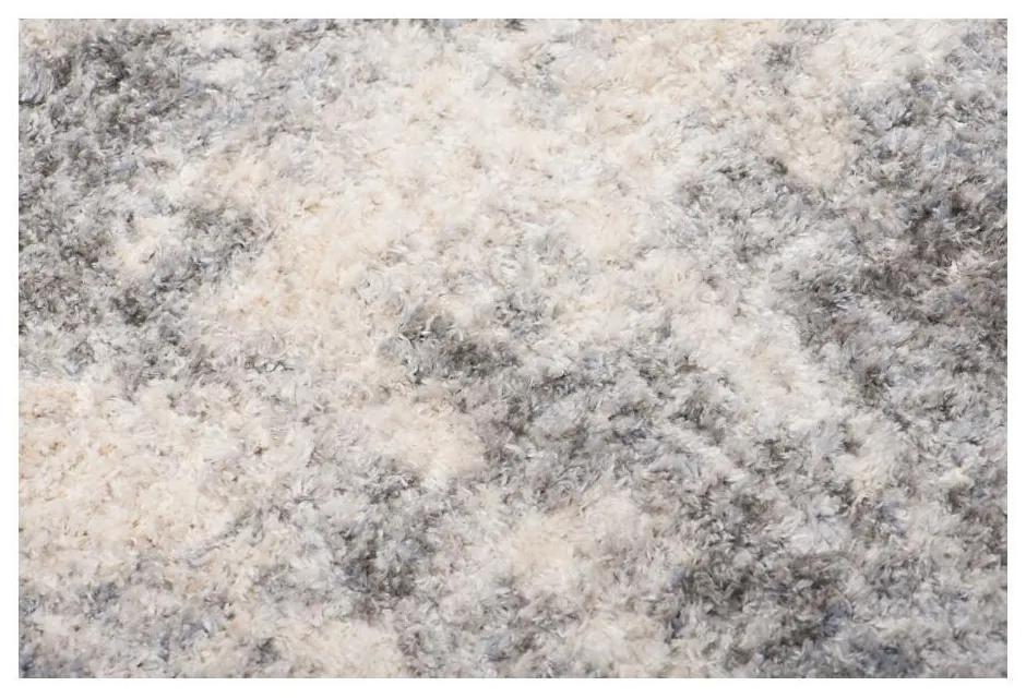 Kusový koberec shaggy Umut krémovo sivý 140x200cm