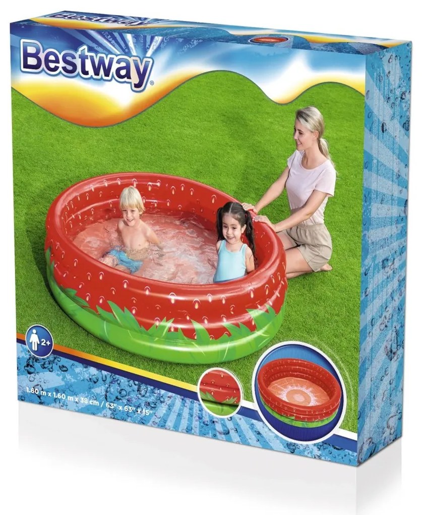 Detský bazén STRAWBERY Bestway 160/38 cm - 51145
