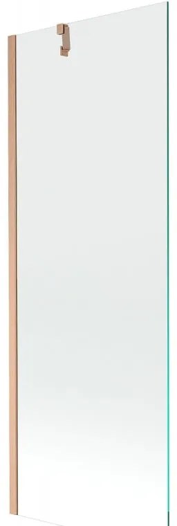 Mexen Next, 1-krídlová vaňová zástena 70 x 150 cm, 6mm číre sklo, medená matná, 895-070-000-00-00-65