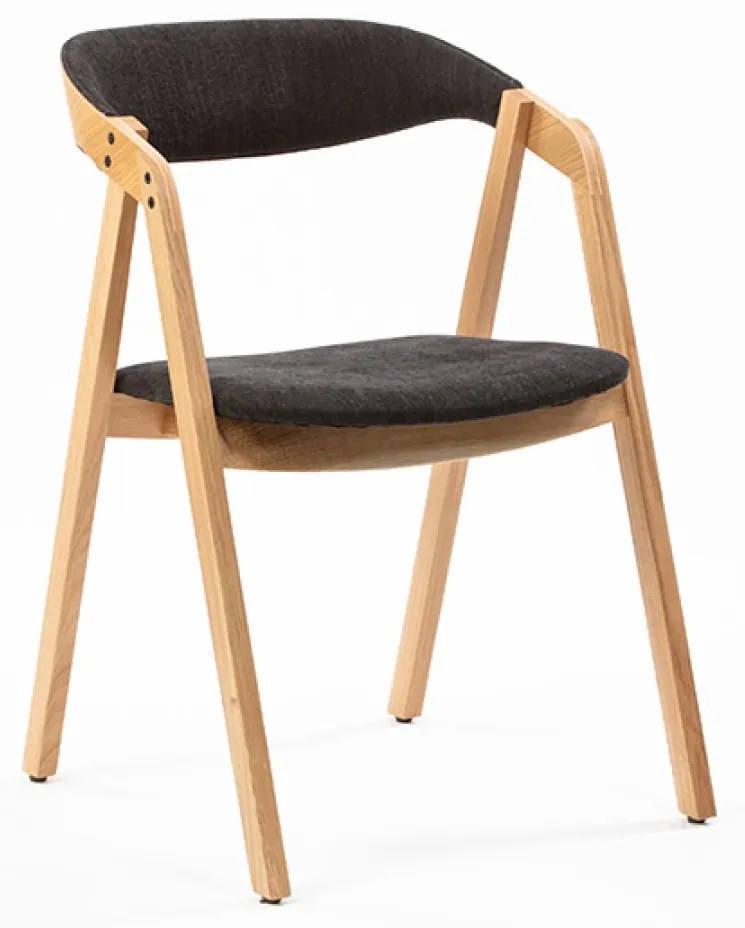 NELL FULL DREVENÁ STOLIČKA S ČALÚNENÍM oak