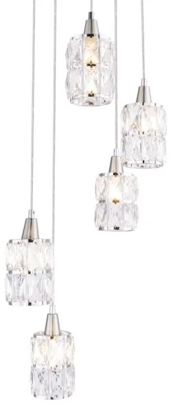 Globo 15760-5 - Luster na lanku WOLLI 5xE14/40W/230V