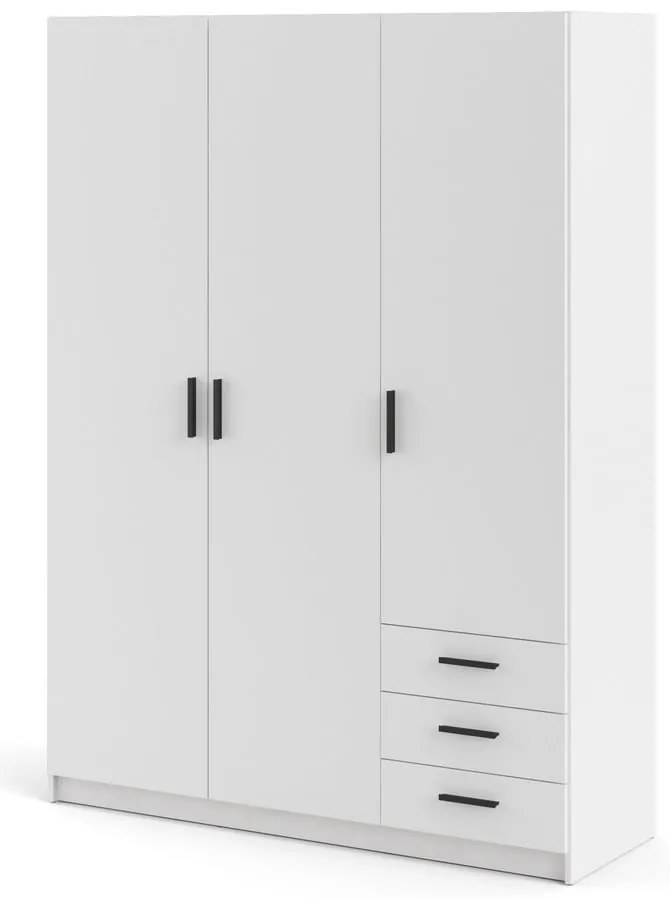 Biela šatníková skriňa 147x200 cm Sprint – Tvilum