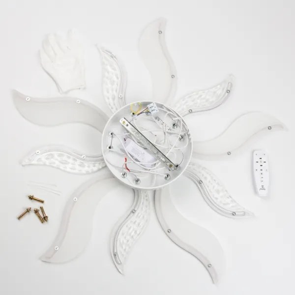 Brilagi - LED Stmievateľný prisadený luster TWIST LED/65W/230V 3000-6500K biela + DO