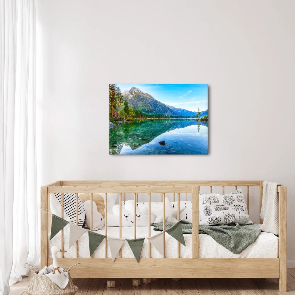 Obraz - Jazero Hintersee (70x50 cm)