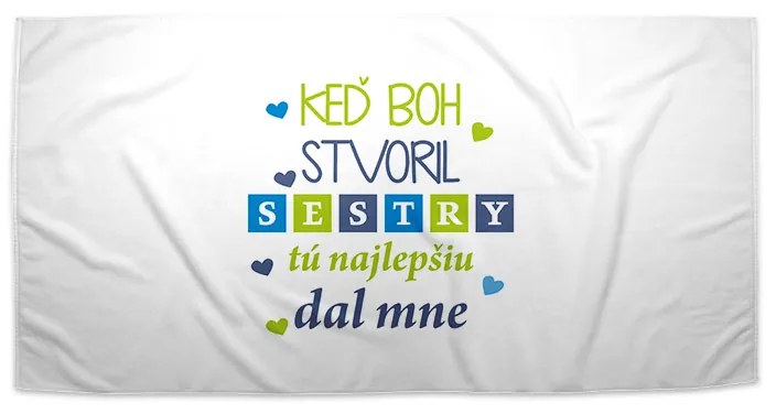 Sablio Uterák Keď Boh stvoril sestry - 70x140 cm