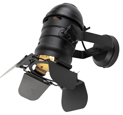 Inteligentný štúdiový reflektor čierny otočný a naklápací vrátane WiFi A60 - Movie