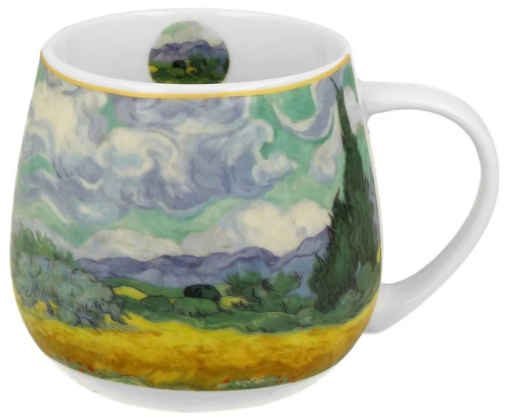 Porcelánový hrnček Van Gogh Wheat Field 430 ml