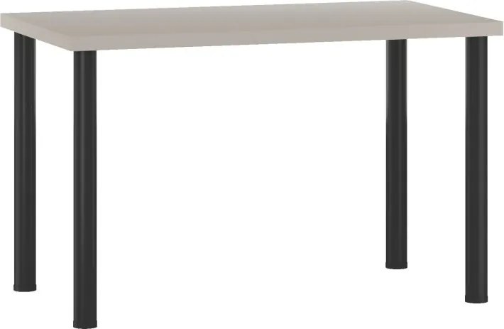 Vintino Jedálenský stôl LUXOR 120 × 68 cm – kašmír / čierne kovové nohy