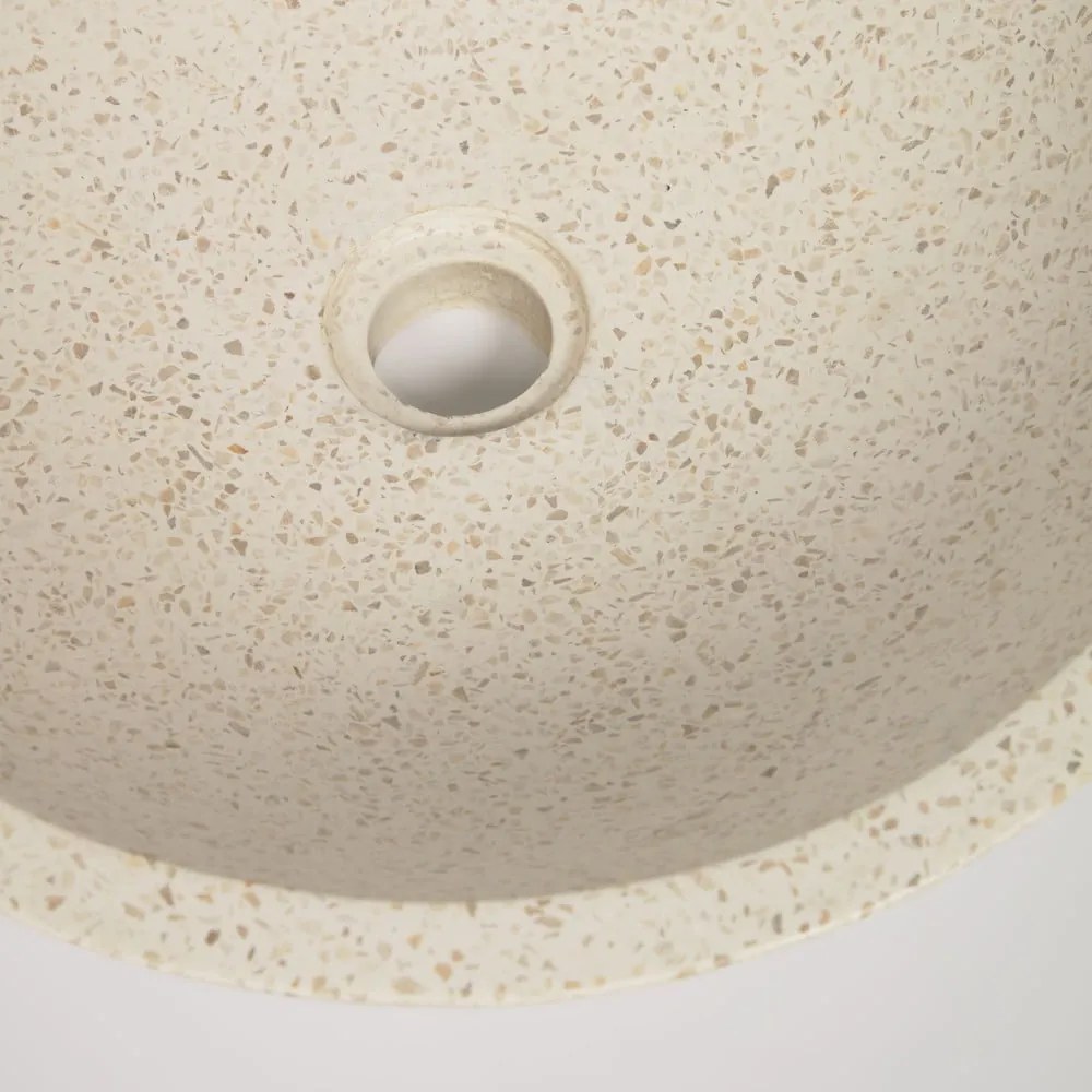Umývadlo z terrazzo Kave Home Sunday, ø 40 cm