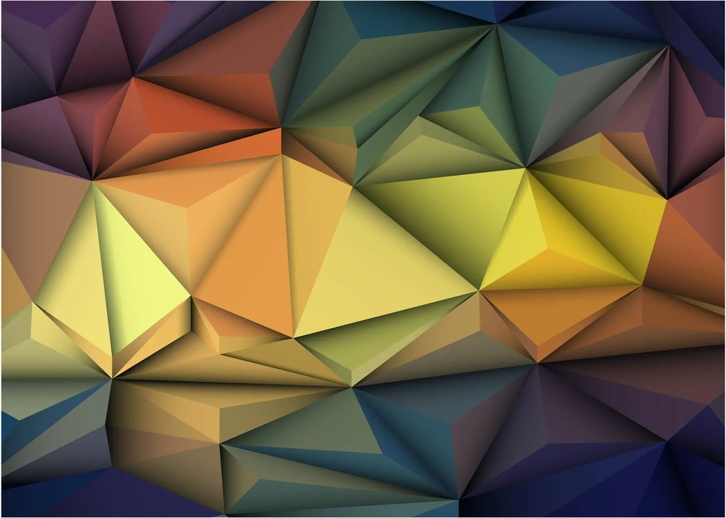 Obraz - Polygonálna 3D abstrakcia (70x50 cm)