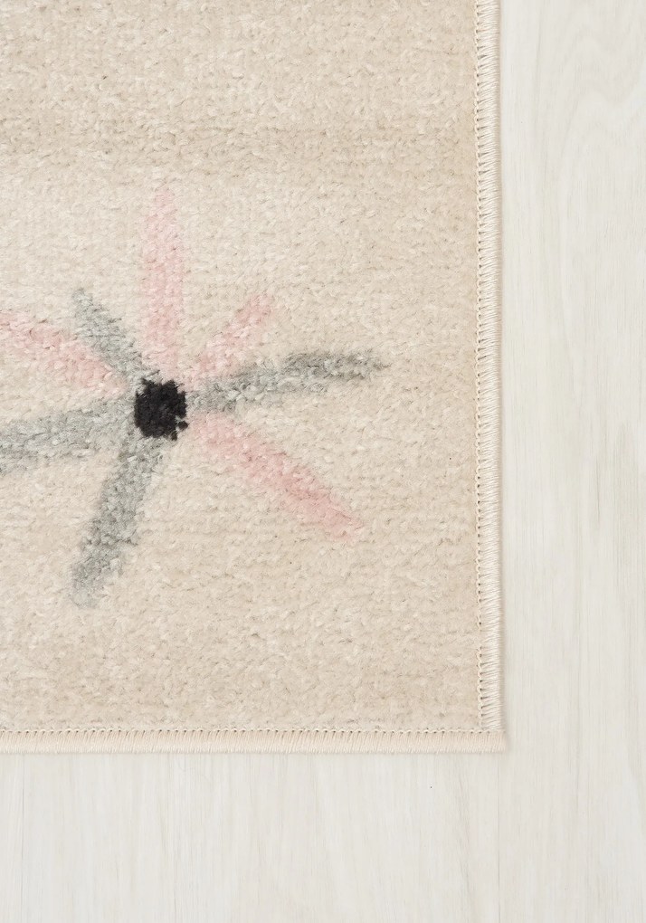 TA Koberec H321A BIELA/RUŽOVÁ HAPPY FBA Rozmer: 160x220 cm