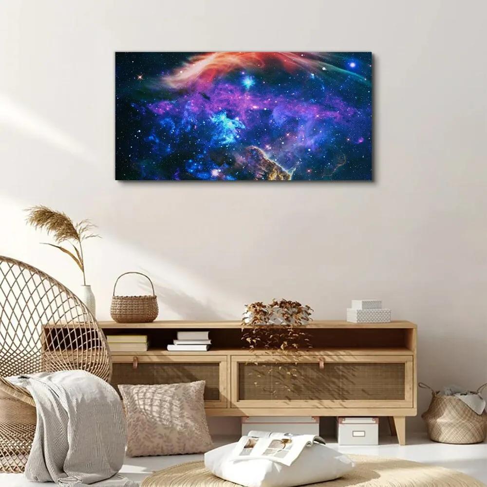 Obraz na plátne Priestor hviezdy nočná obloha