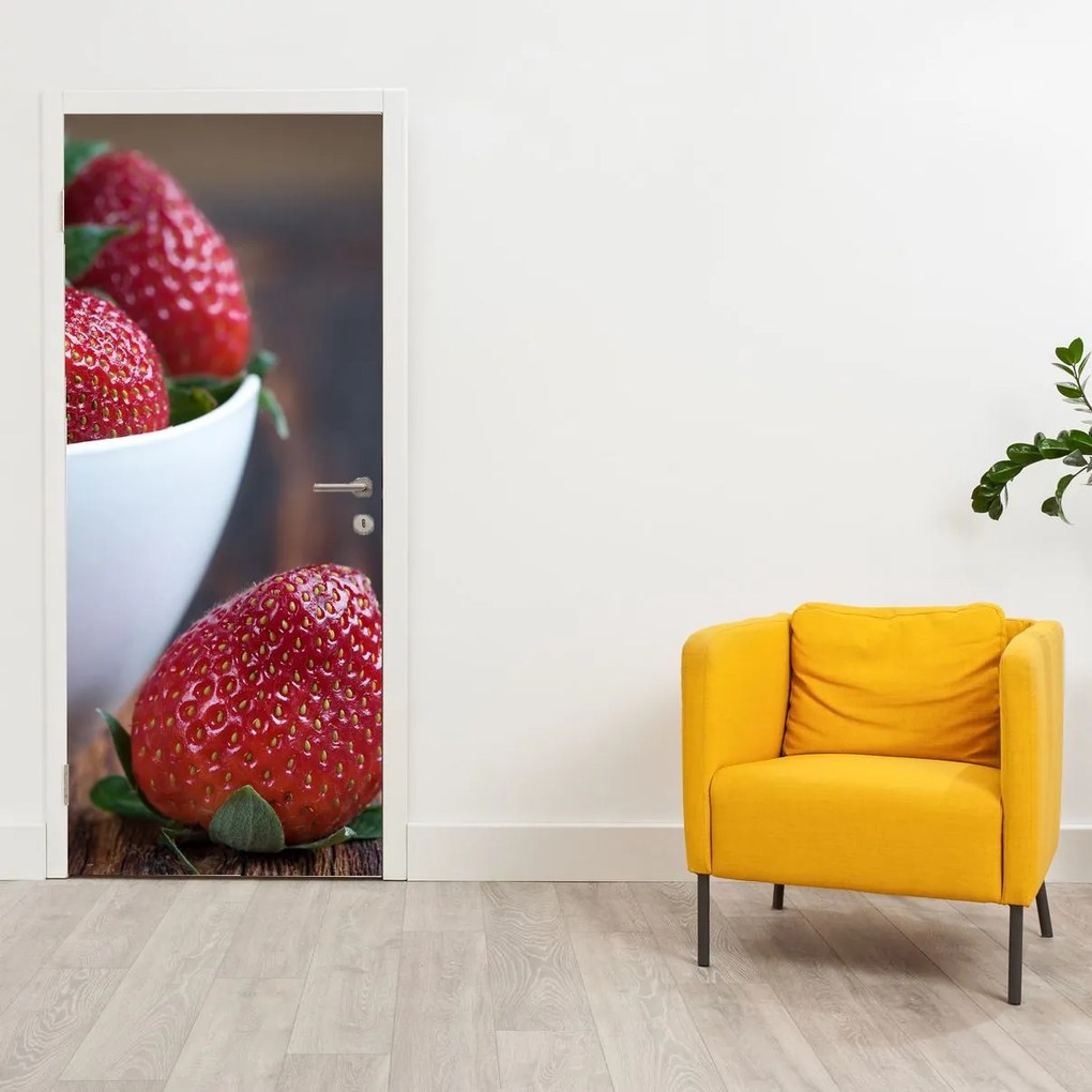 Fototapeta na dvere - Jahody (95x205cm)