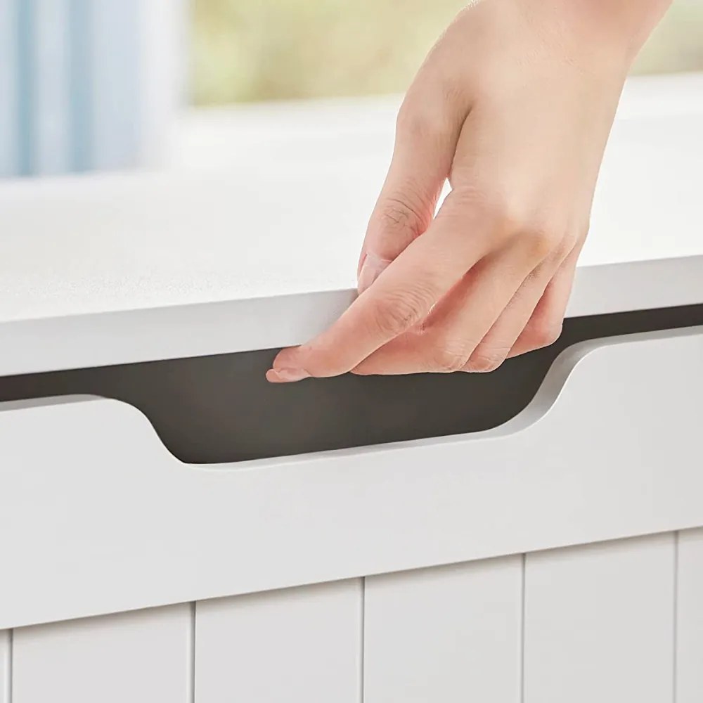 Vasagle Truhlica s úložným priestorom GRETA, 76x48x40cm, biela