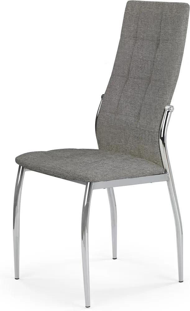 HALMAR K353 jedálenská stolička sivá / chróm