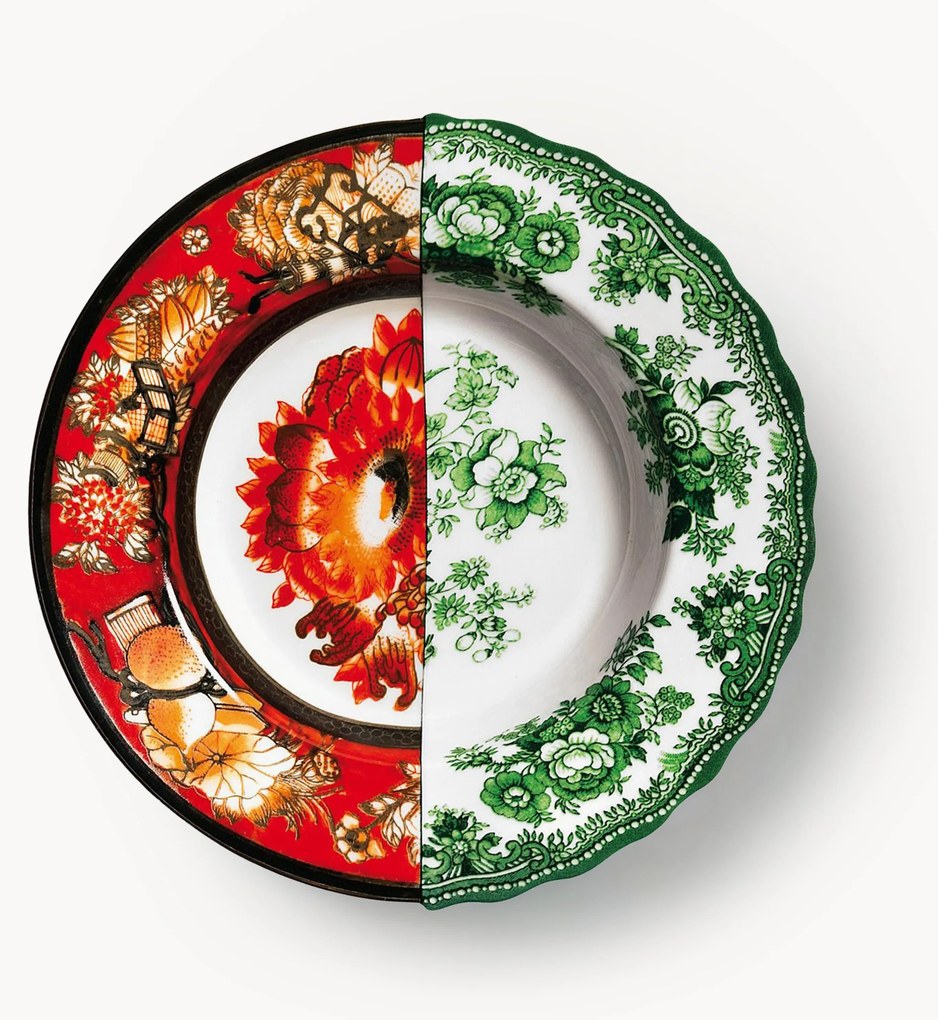 Ručne vyrobená polievková misa Hybrid, 2 ks