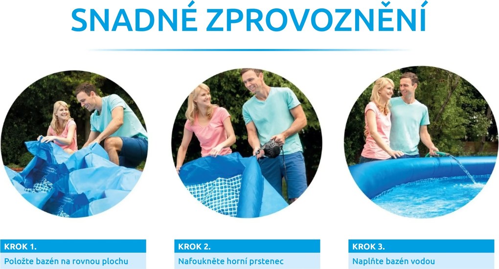 Intex | Bazén Tampa 3,05x0,76 m bez príslušenstva | 10340016
