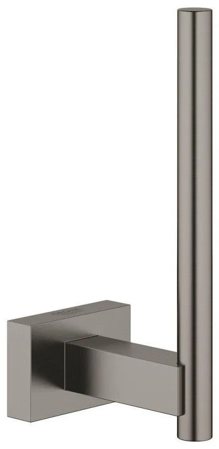 GROHE Essentials Cube držiak náhradného toaletného papiera, kartáčovaný tmavý grafit, 40623AL1