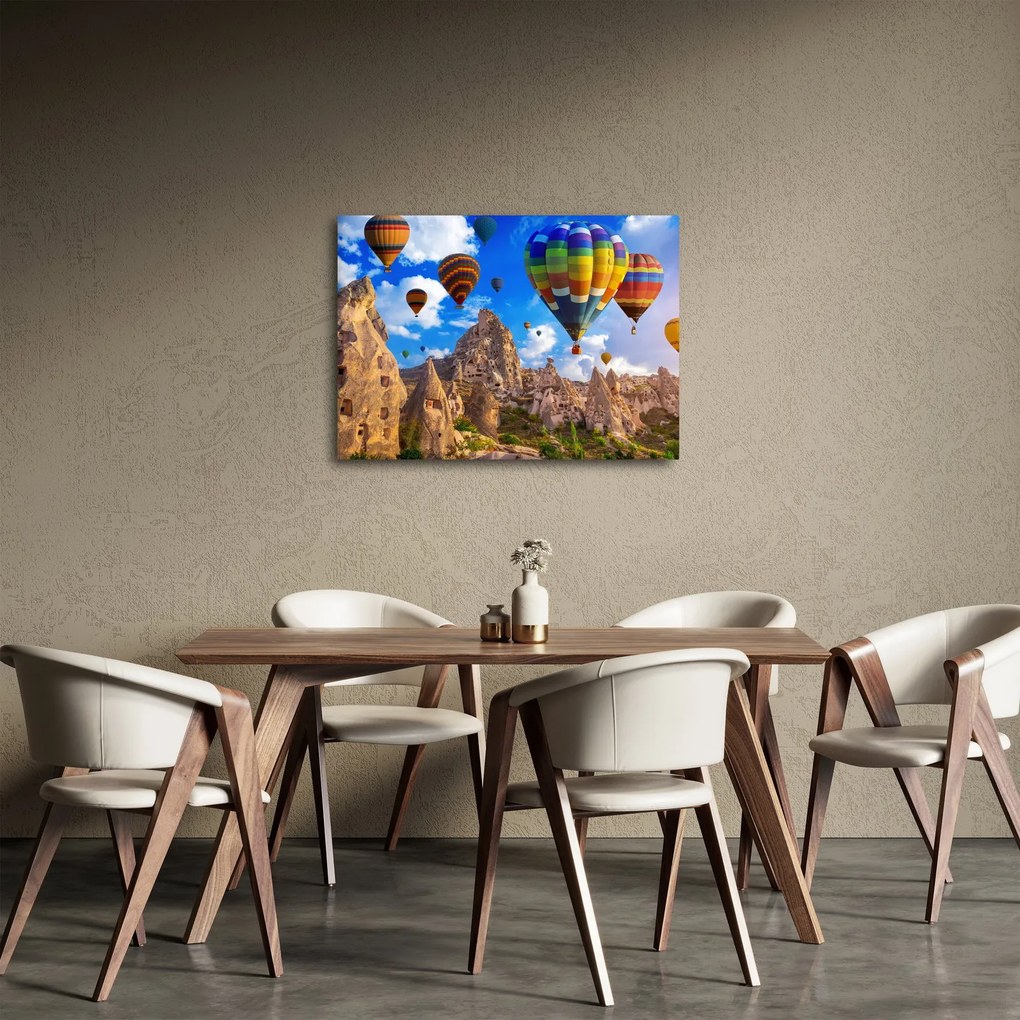 Obraz - Teplovzdušné balóny, Cappadocia, Turkey. (70x50 cm)