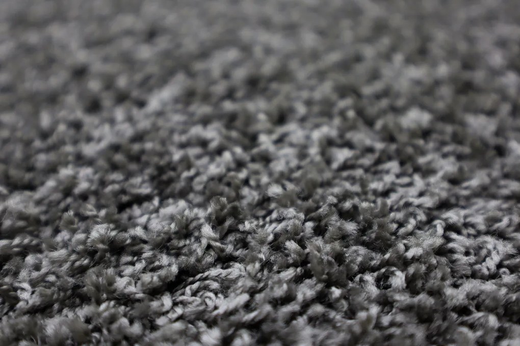 Vopi, Koberec behúň na mieru Color Shaggy šedý, šíre 40 cm, šedá, obývacia izba
