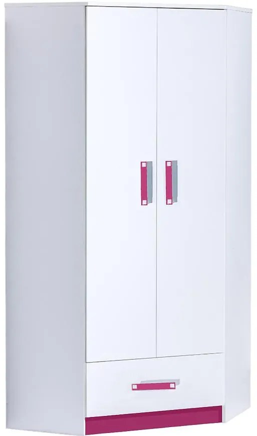 Rohová skriňa NR-2 Trafiko ružové