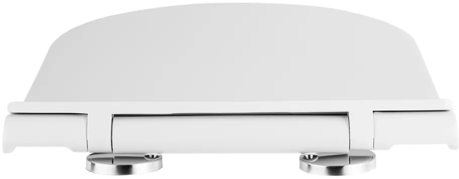 Gamma Verde D8, WC sedadlo 470x365 mm, polypropylén, SoftClose, EasyClean, biela lesklá, GMA-D8