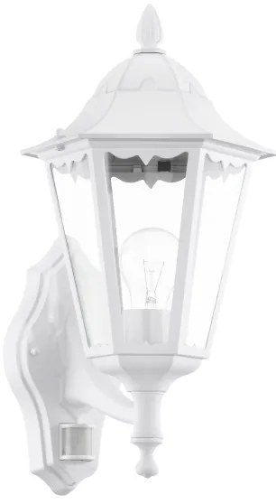 Eglo 93447 - Vonkajšie nástenné svietidlo s čidlom navedie 1xE27/60W/230V