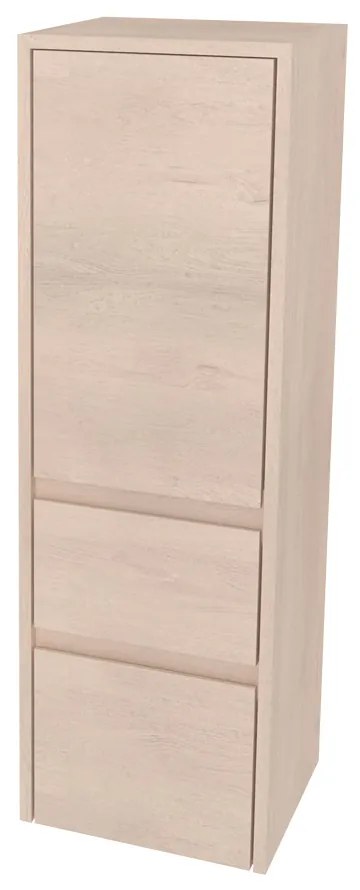 Mereo, Mereo Opto kúpeľňová skrinka vysoká 125 cm, pravé otváranie, Multidecor, Dub Patinovaný, MER-CN995PDUP1