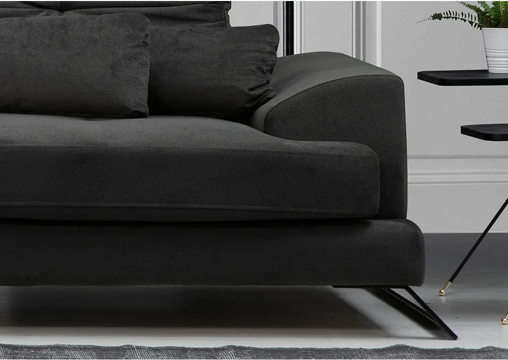 Tmavosivá rohová pohovka (ľavý roh) Frido – Balcab Home