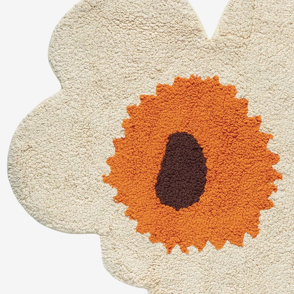 Marimekko Koupelnová předložka Unikko béžová okrová