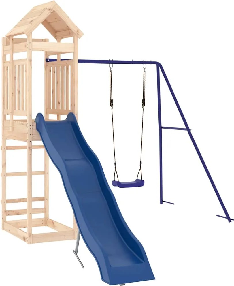 vidaXL Vonkajšia súprava na hranie masívna borovica