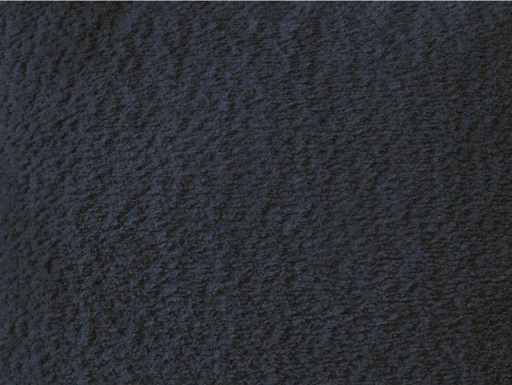 Tmavomodrá rohová pohovka z textílie buklé (ľavý roh/s leňoškou) Azra – Bobochic Paris