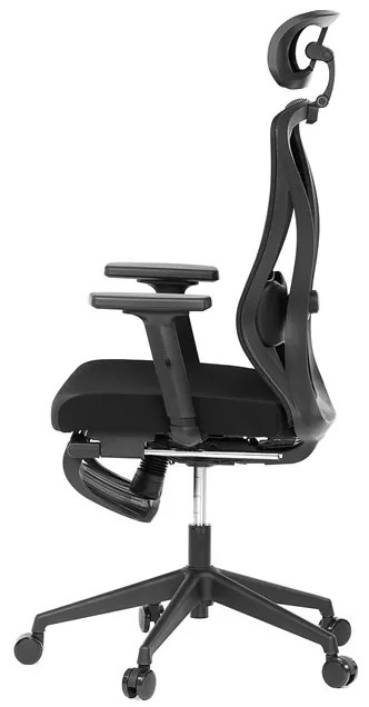 Autronic BONTEC Kancelárska stolička, synchrónny mechanizmus, čierna sieťovina, KA-S257 BK Farba: Šedá