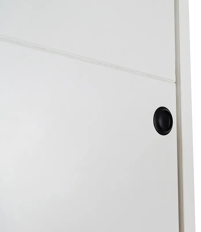 Moderný polohovateľný nábytok 160x200 vertikálny - matná biela