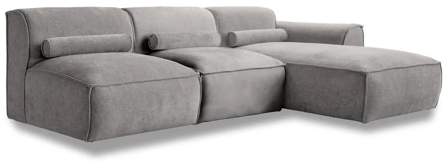 Svetlosivá rohová pohovka (pravý roh) Flex Felix – Miuform