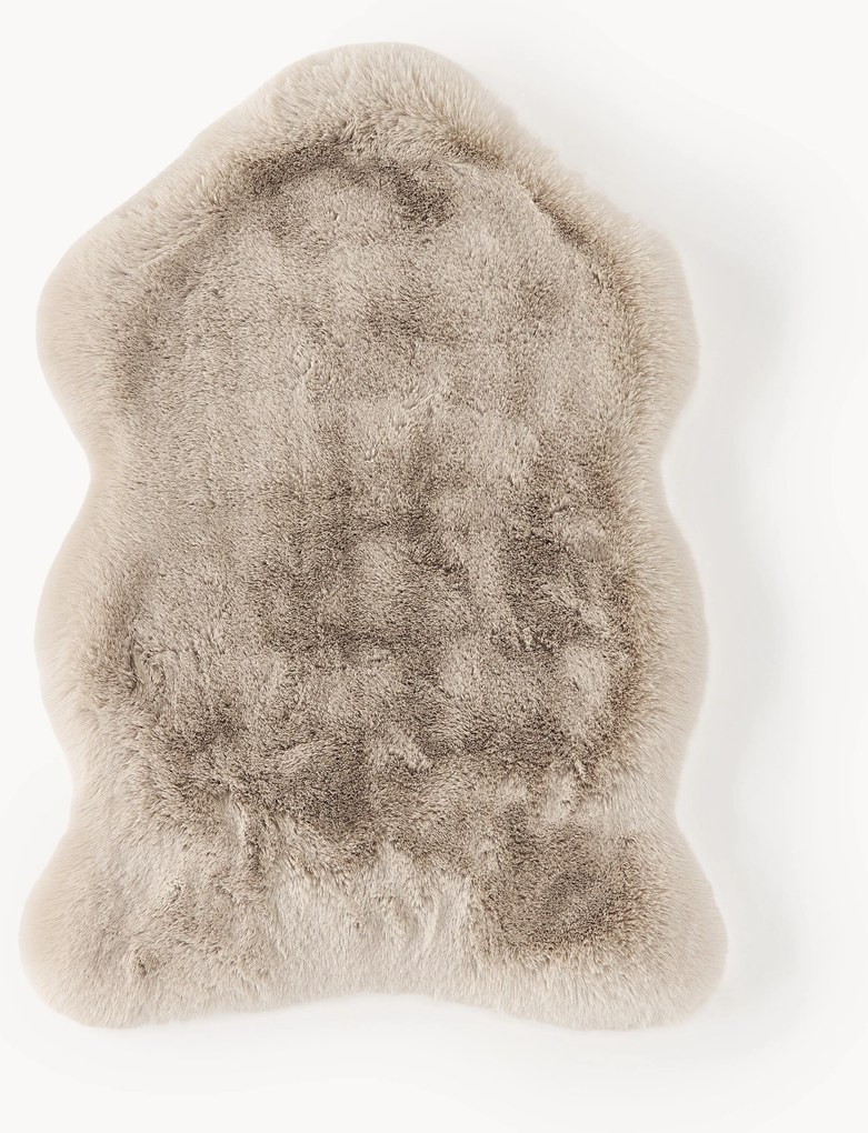 Ručne tkaný koberec z umelej kožušiny Salla