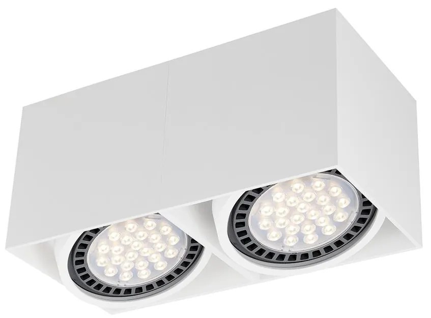 Zuma Line ACGU10-116 - Bodové svietidlo BOX 2 2xGU10-ES111/15W/230V biela