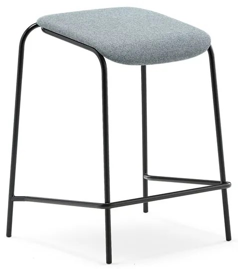 Stolička ATTEND, čierna, šedomodrá