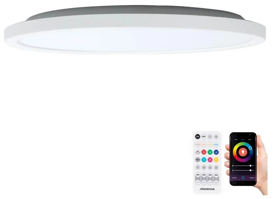 Aigostar B.V. Aigostar - LED RGBW Stmievateľné stropné svietidlo LED/36W/230V 3000-6500K biela +DO S10303RI5